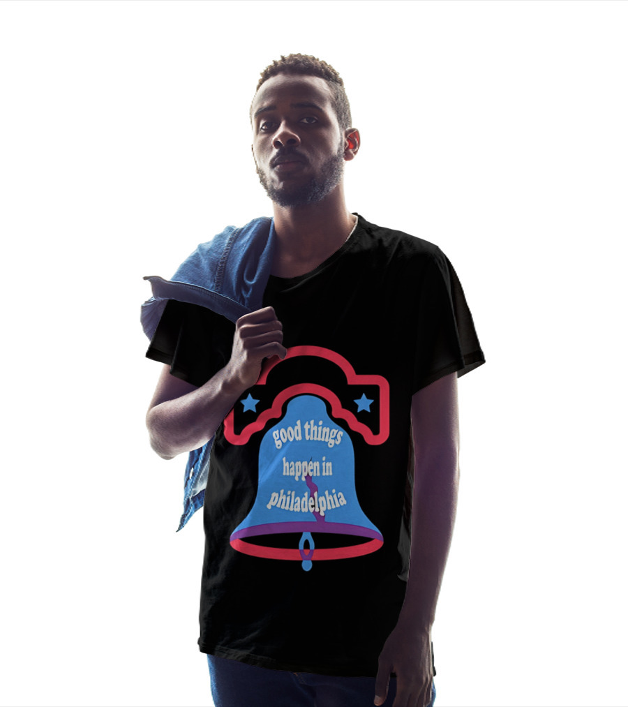 Philadelphia Liberty Bell Good Things Happen Stars T-Shirt
