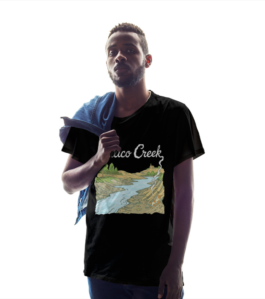 Calico Creek Scenic River And Countryside Landscape T-Shirt