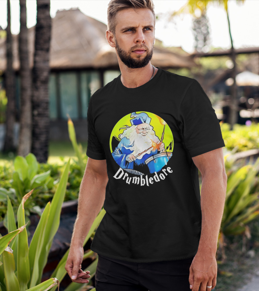 Drumbledore Wizards Percussionist Fantasy Magic T-Shirt
