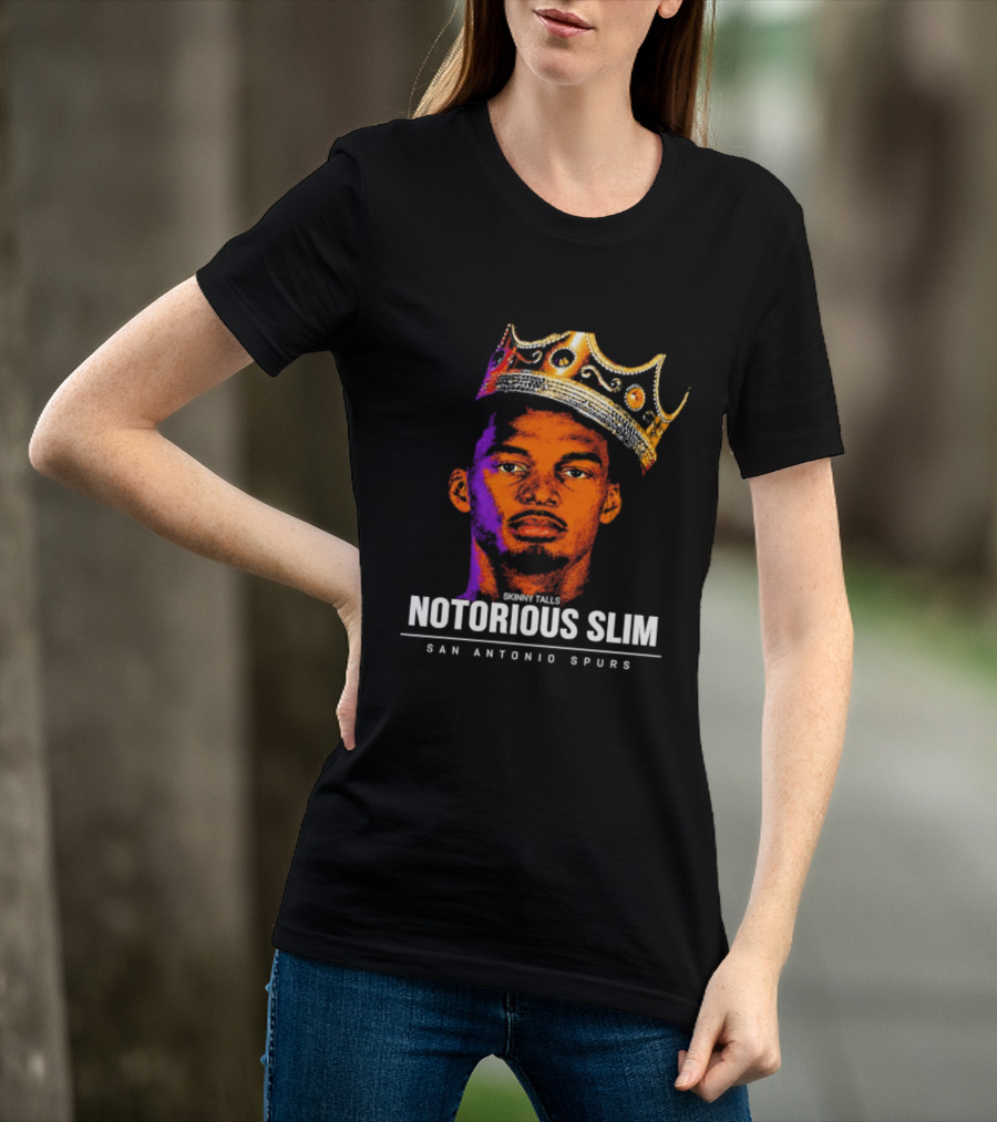San Antonio Spurs Notorious Slim King Victor Wembanyama Basketball Star T-Shirt