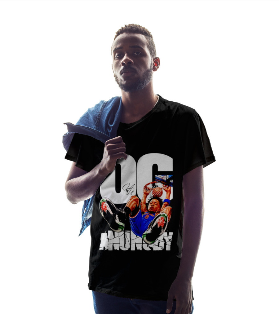 OG Anunoby Dunking New York Knicks Caricature T-Shirt
