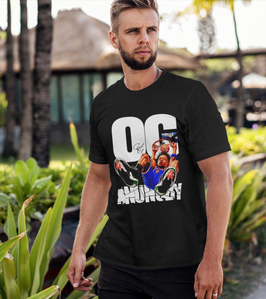 OG Anunoby Dunking New York Knicks Caricature T-Shirt