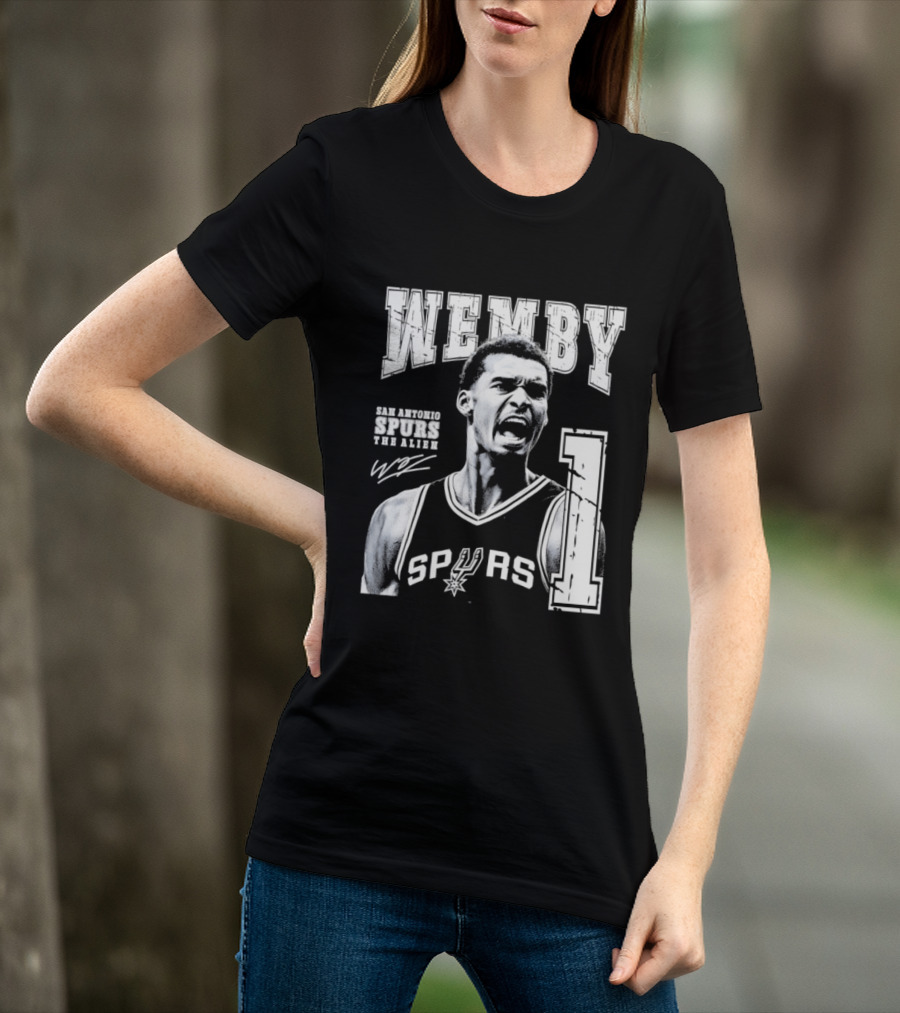 Wemby San Antonio Spurs The Alien 1 Victor Wembanyama Basketball T-Shirt
