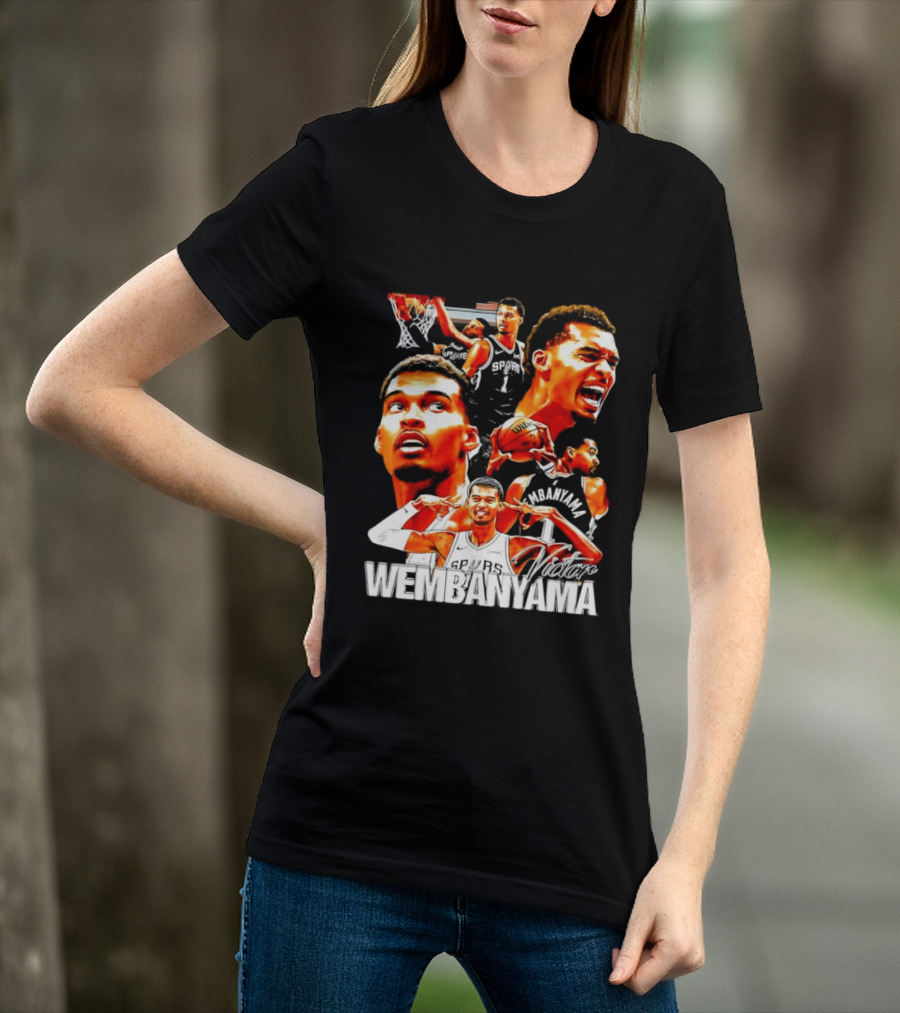 Victor Wembanyama Spurs Basketball Hero Collection T-Shirt