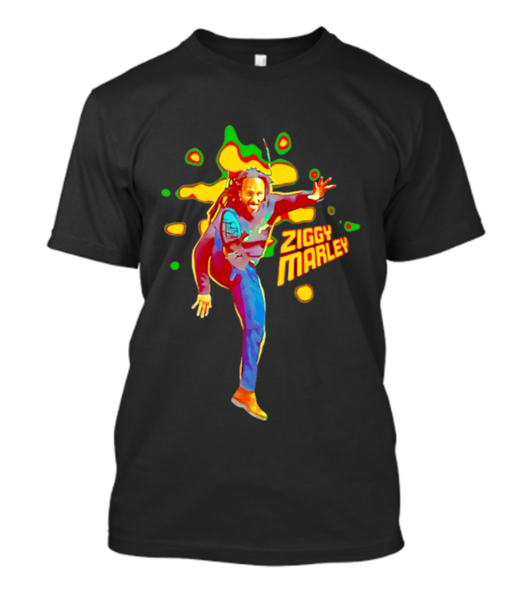 Ziggy Marley Vibrant Reggae Music Legend Performance T-Shirt