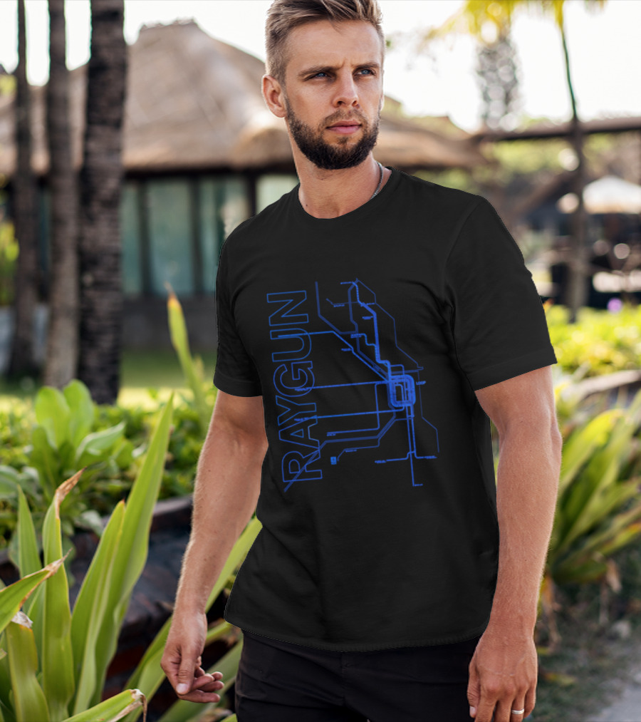 RAYGUN Chicago L Train Map T-Shirt