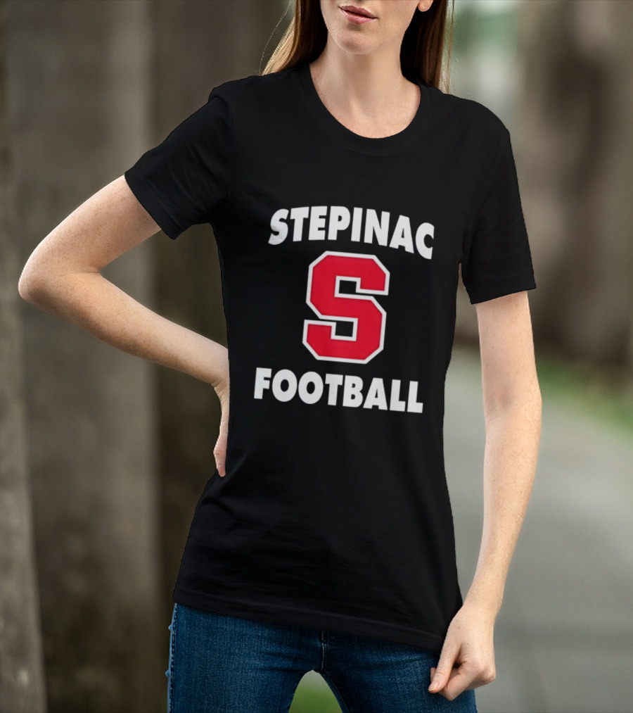 Stepinac Football Red S Bold Lettering T-Shirt