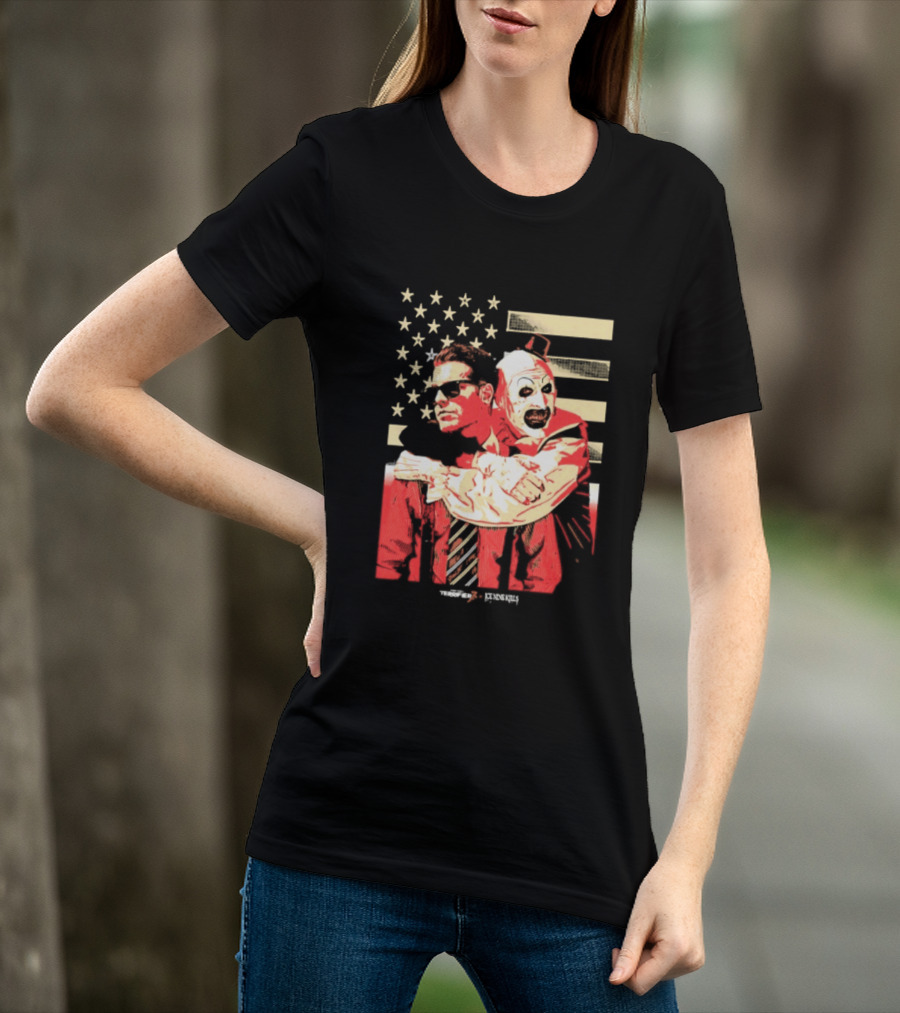 Ice Nine Kills Spencer Clown American Flag Horror Aesthetic T-Shirt