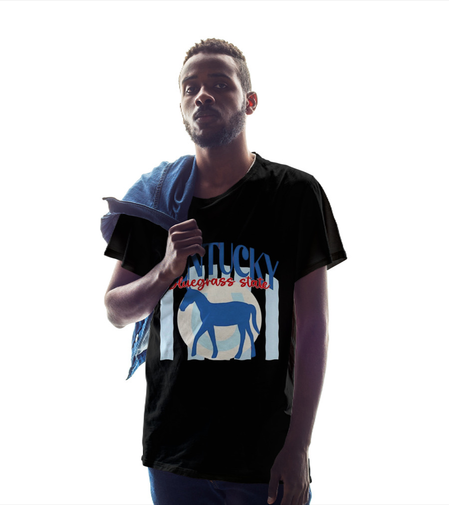 Kentucky Bluegrass State Horse Horseshoe T-Shirt