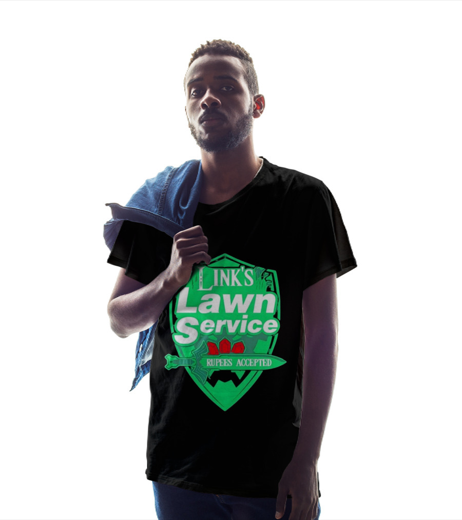 Link's Lawn Service Rupees Accepted The Legend Of Zelda Master Sword T-Shirt