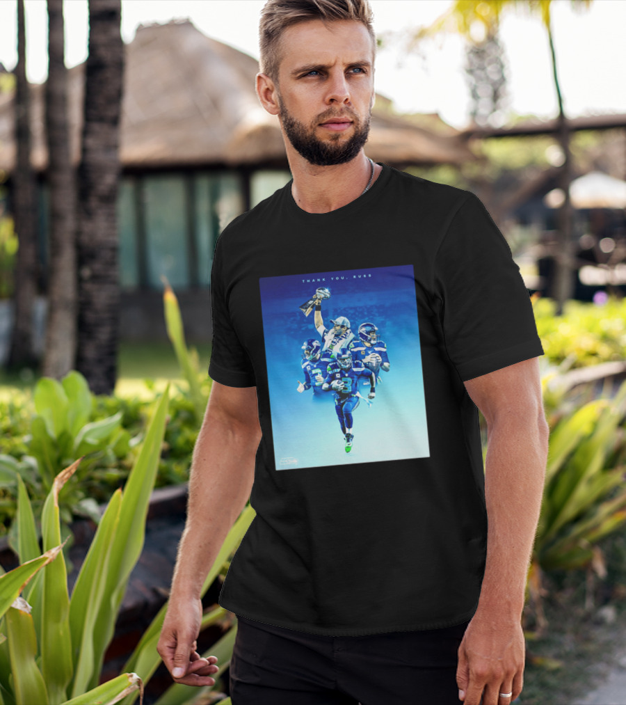 Thank You Russ Seattle Seahawks Russell Wilson Super Bowl 3 T-Shirt