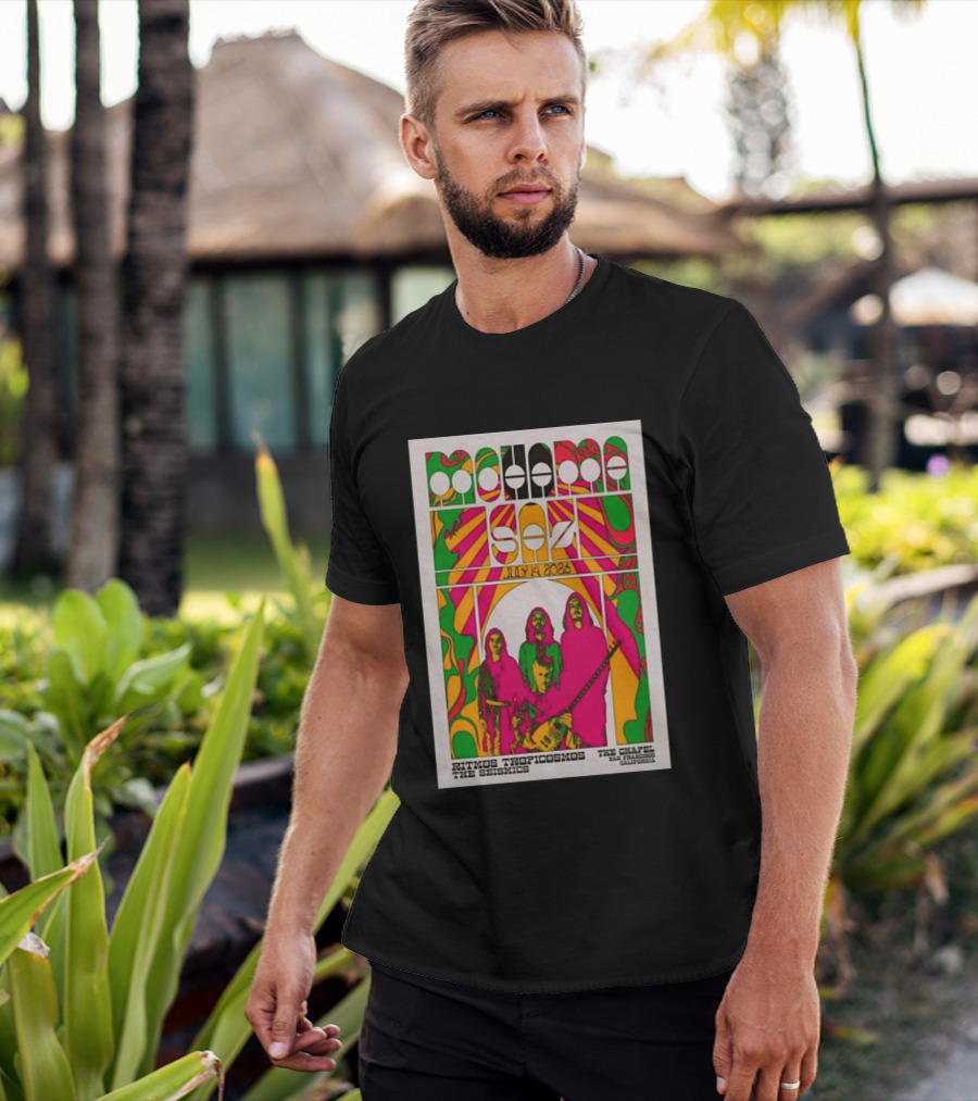 MOHAMA SAZ San Francisco CA July 14 2026 Ritmos Tropicosmos The Seismics The Chapel T-Shirt