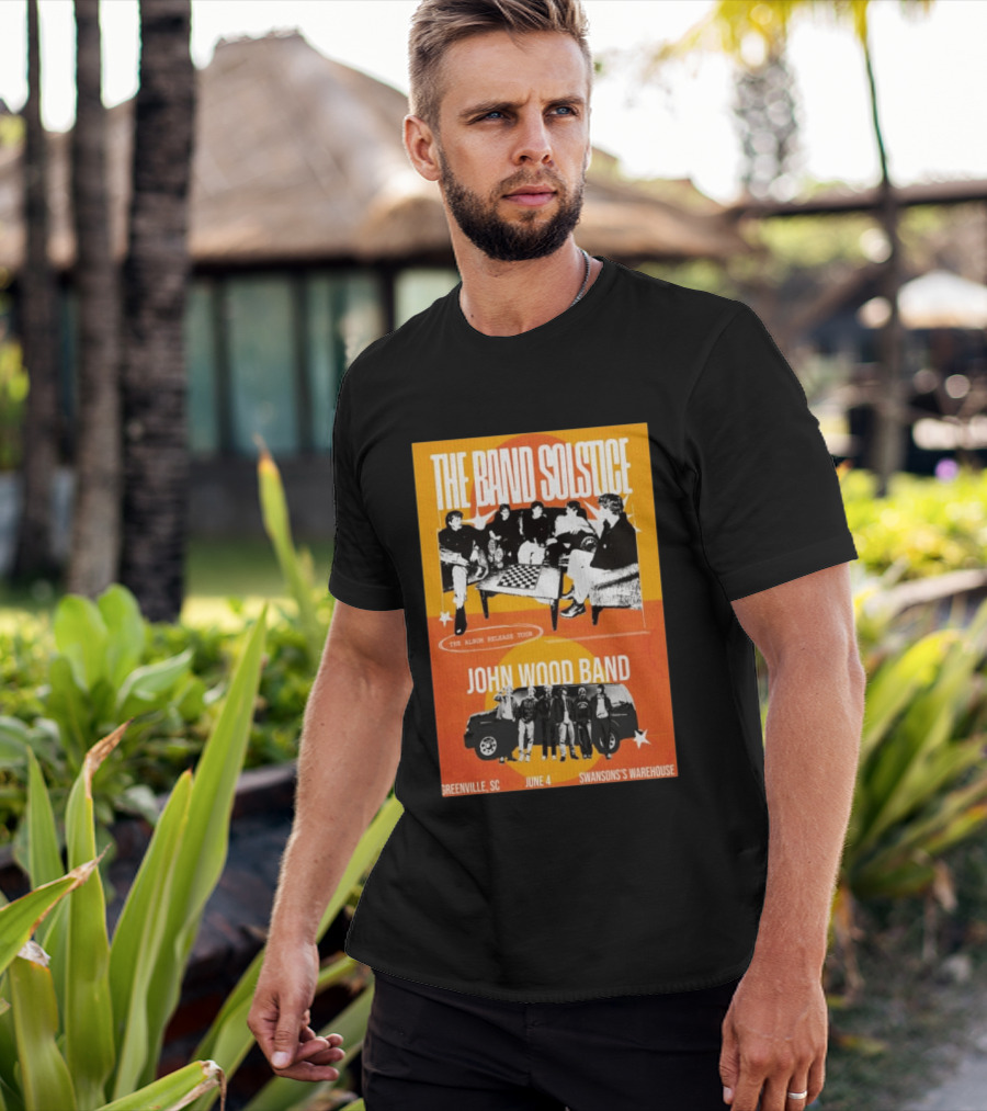 The Band Solstice Album Release Tour June 4 Greenville SC Swanson's Warehouse John Wood Band T-Shirt
