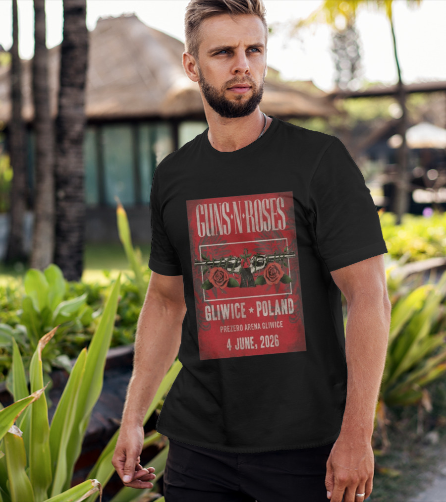 Guns N' Roses 2026 PreZero Arena Gliwice Poland Concert 4 June T-Shirt