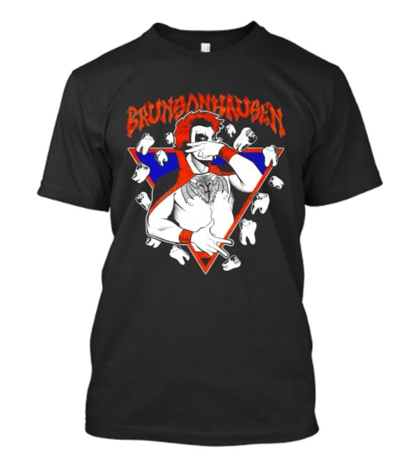 Brunsonhausen WWE Fan Art Featuring Danhausen And Jalen Brunson T-Shirt