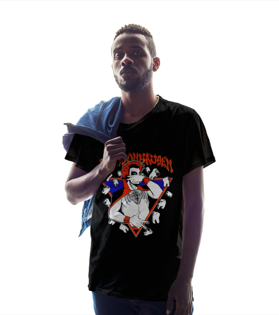 Brunsonhausen WWE Fan Art Featuring Danhausen And Jalen Brunson T-Shirt