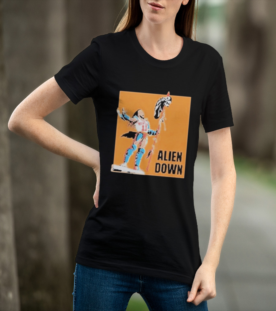 Jalen Brunson Knicks 11 Alien Down Spurs Wemby T-Shirt