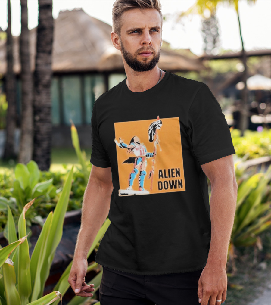 Jalen Brunson Knicks 11 Alien Down Spurs Wemby T-Shirt