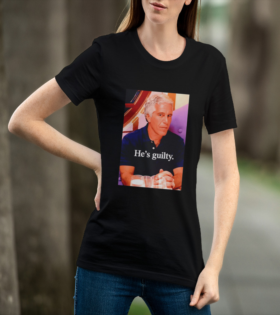 Lil Pump Epstein He's Guilty Controversial Meme T-Shirt