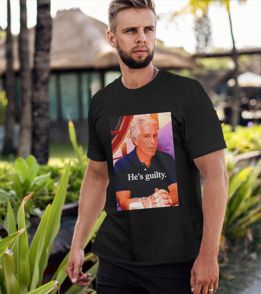 Lil Pump Epstein He's Guilty Controversial Meme T-Shirt