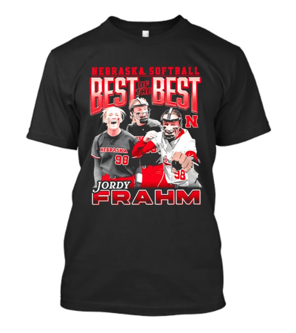 Nebraska Softball Best Of The Best Jordy Frahm 98 T-Shirt