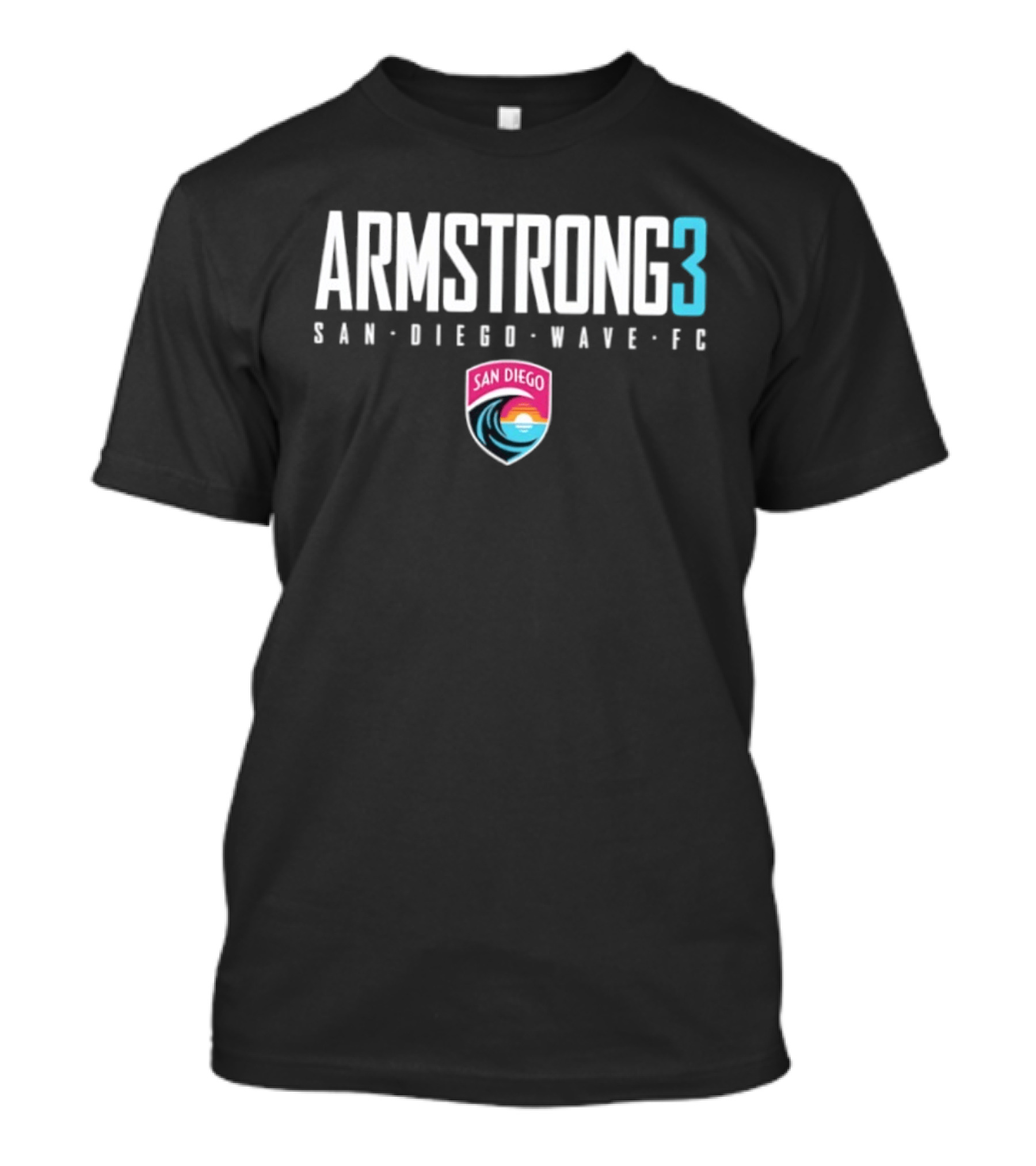 San Diego Wave FC Armstrong 3 Soccer Team Gear T-Shirt