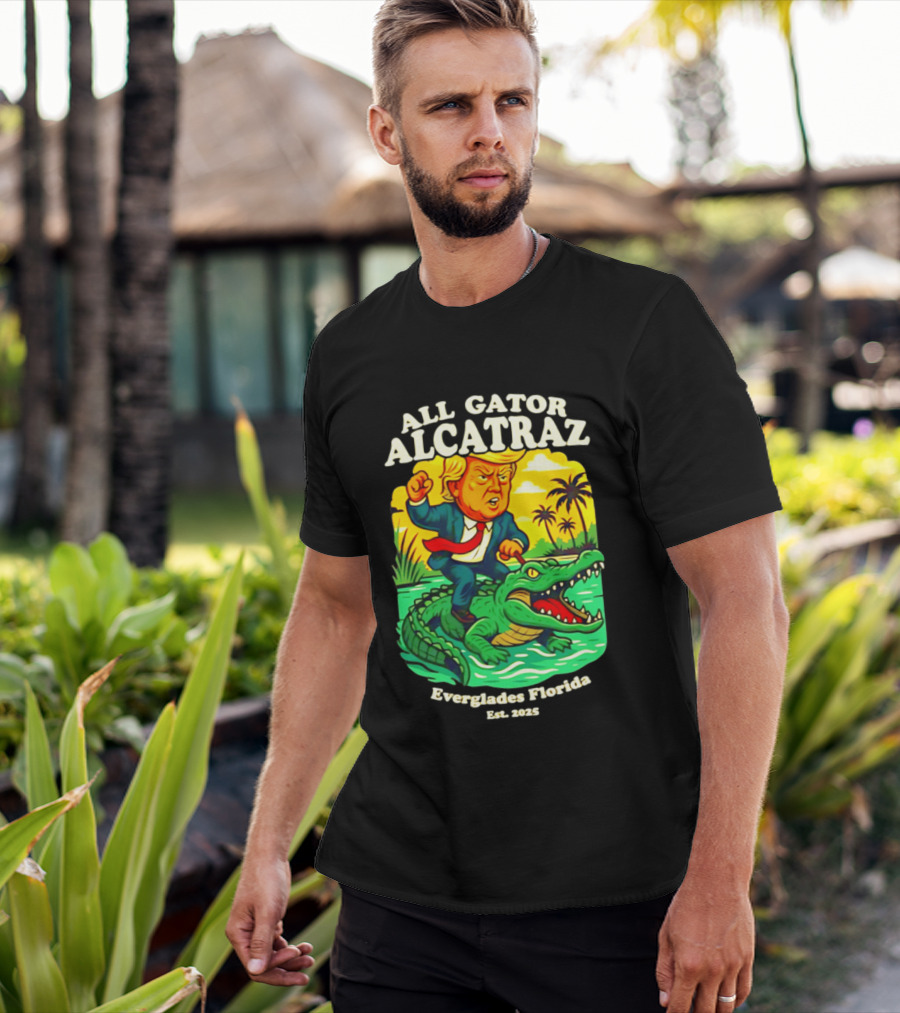All Gator Alcatraz Everglades Florida Est 2025 T-Shirt