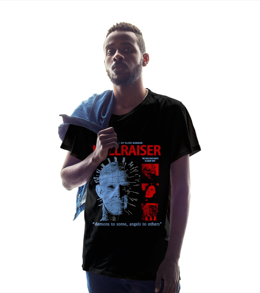 A Film By Clive Barker Hellraiser 1987 Pinhead We Have Such Sights To Show You Demons To Some Angels To Others T-Shirt