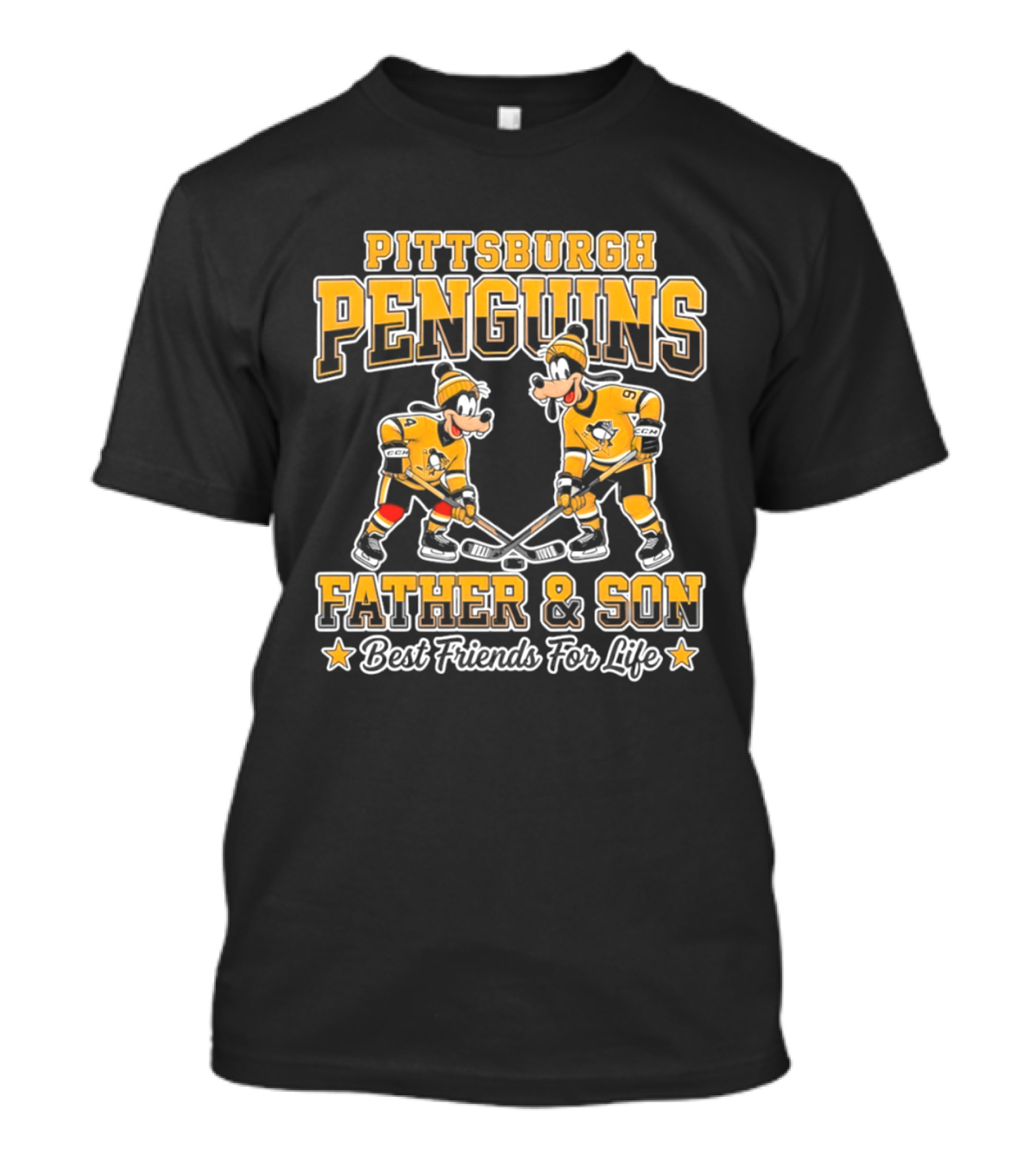 Pittsburgh Penguins Goofy Father And Son Best Friends For Life T-Shirt