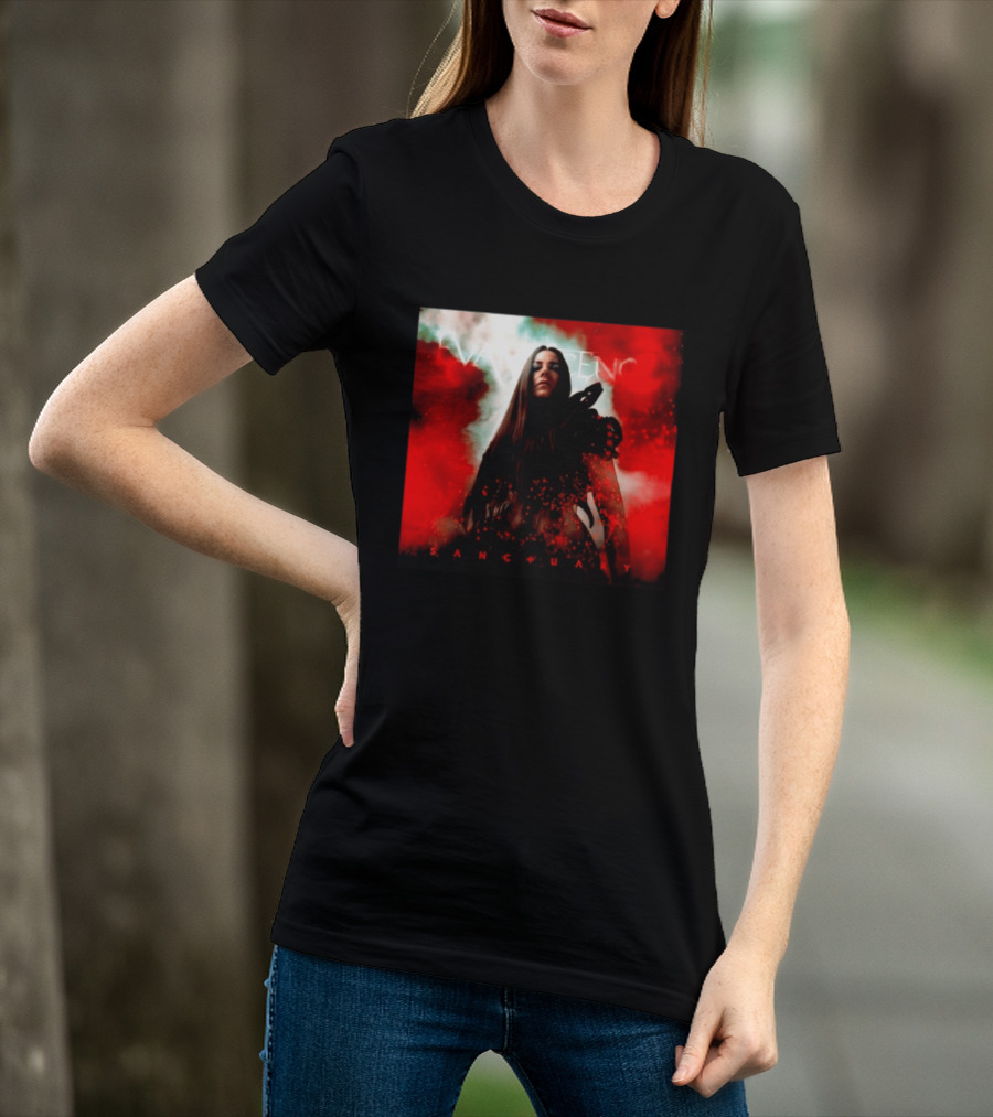 Evanescence Sanctuary Red Atmospheric Album Cover T-Shirt