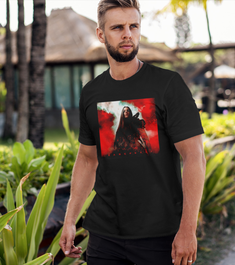 Evanescence Sanctuary Red Atmospheric Album Cover T-Shirt