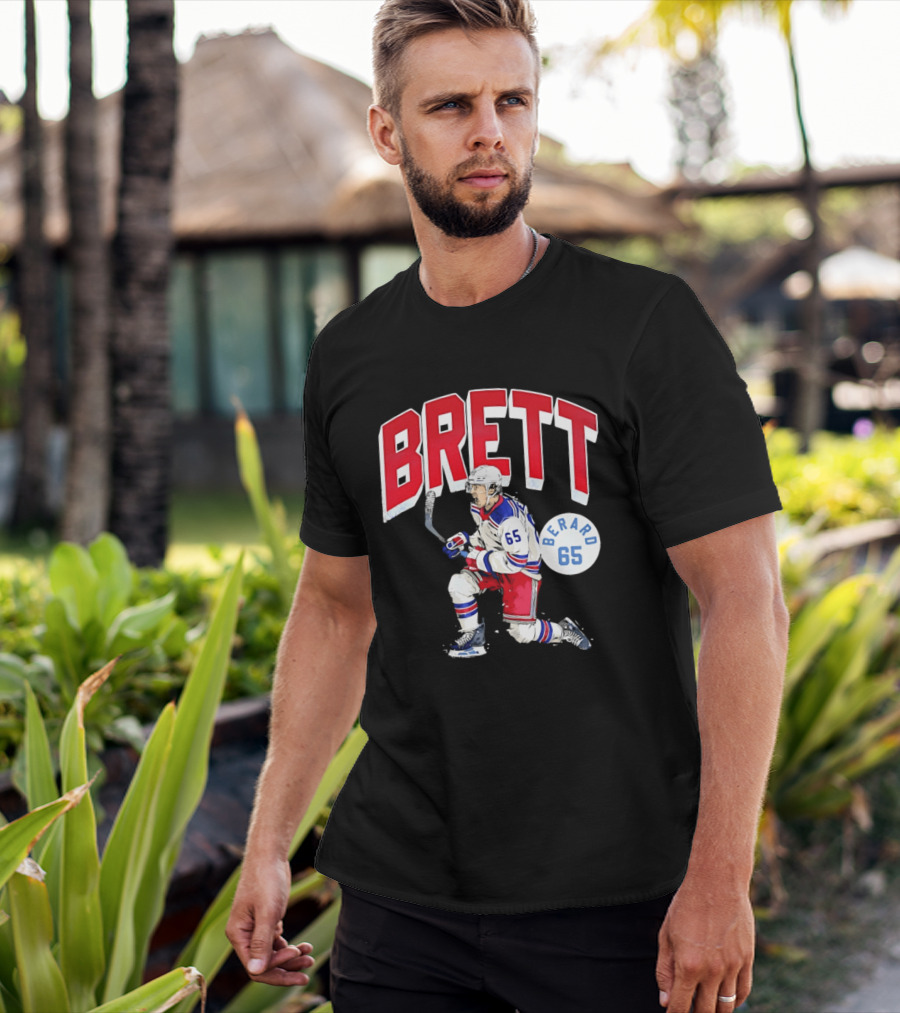 Brett Berard 65 New York Rangers Hockey T-Shirt