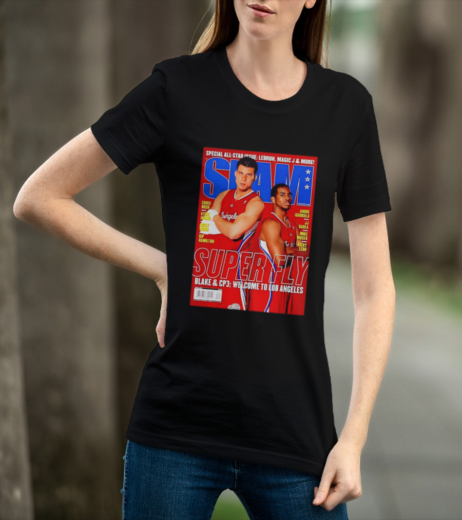 SLAM Magazine Super Fly Blake Griffin Chris Paul Welcome To Lob Angeles T-Shirt