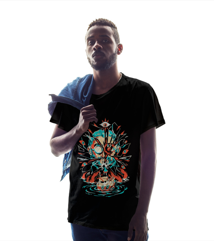 Gronkowski Brady Tampa Bay Buccaneers Lovecraft Cthulhu Surrealist T-Shirt