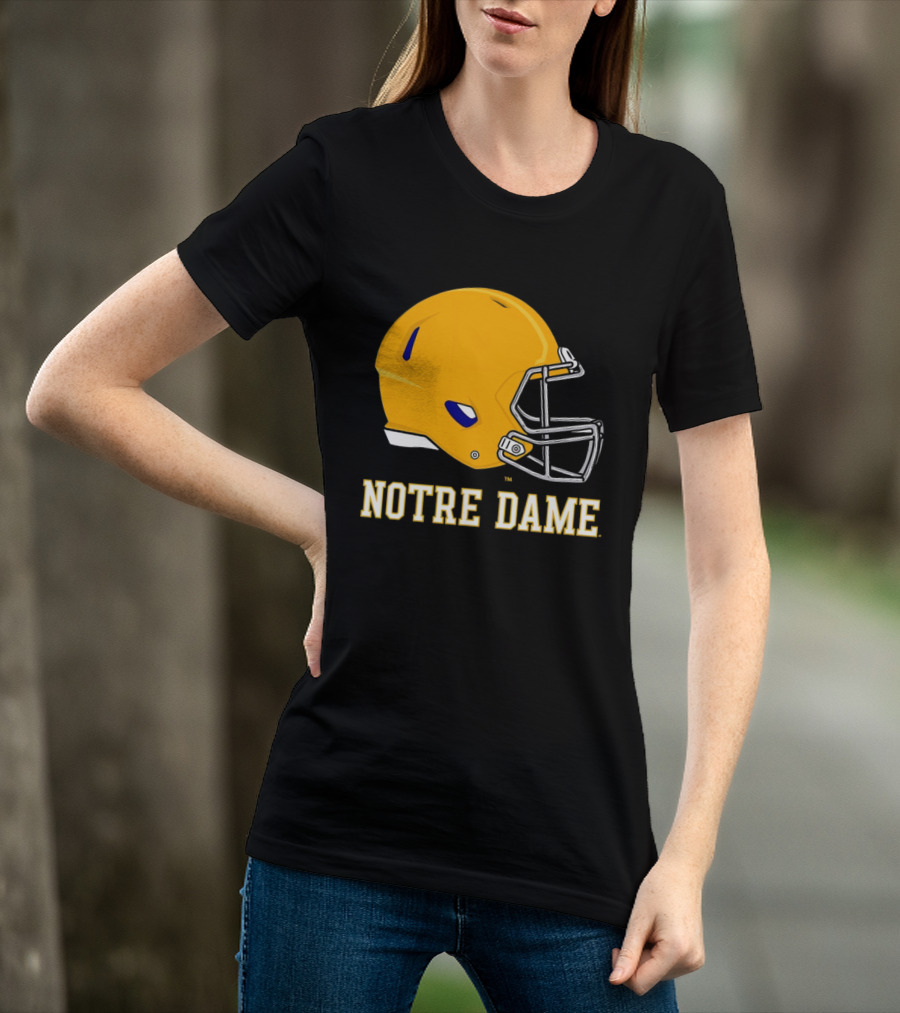 Notre Dame Fighting Irish Football Helmet T-Shirt