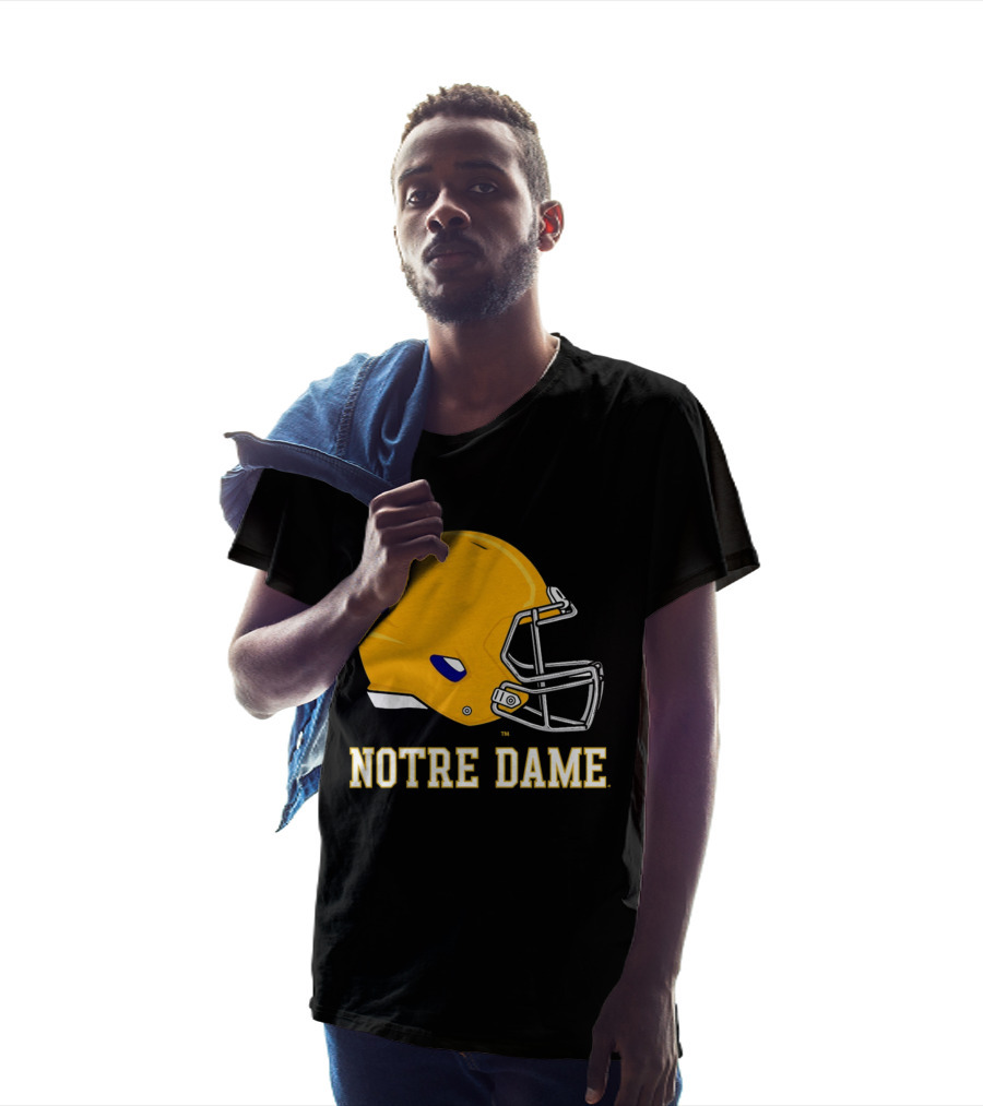 Notre Dame Fighting Irish Football Helmet T-Shirt
