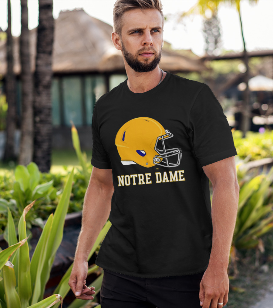 Notre Dame Fighting Irish Football Helmet T-Shirt