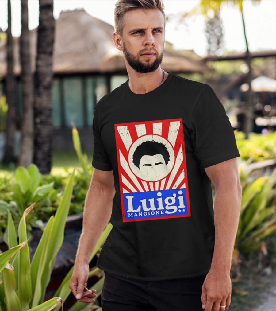 Luigi Mangione Red White Blue Campaign T-Shirt