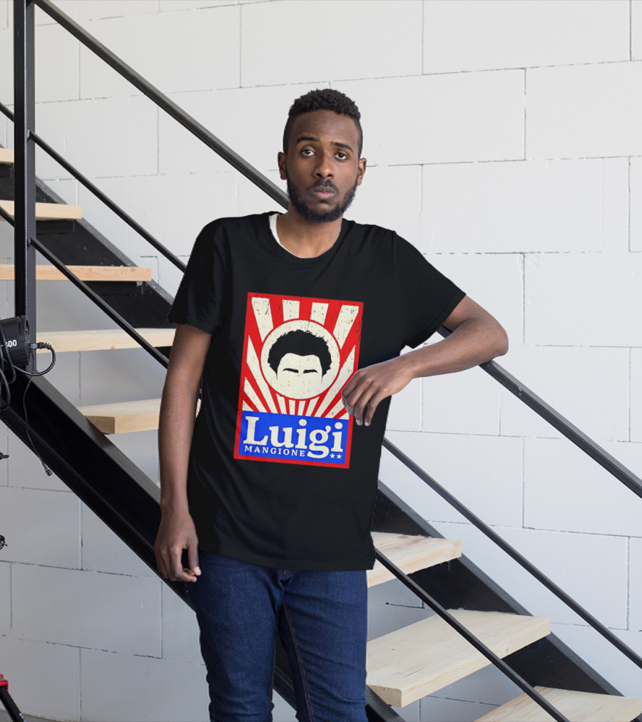 Luigi Mangione Red White Blue Campaign T-Shirt