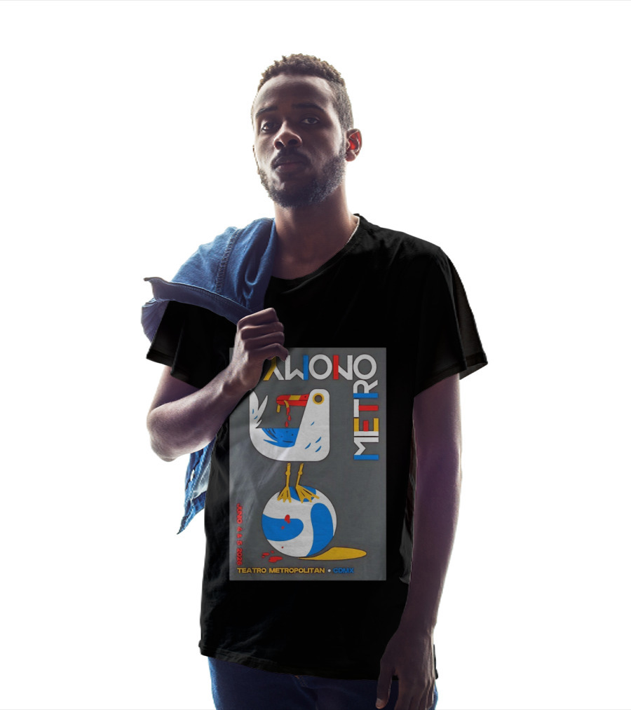 Teatro Metropolitan CDMX Junio 4 5 2026 Metronomy Event Bird T-Shirt