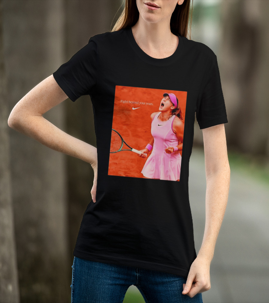 Mirra Andreeva Nike Fight Beyond Your Years Tennis Motivation T-Shirt