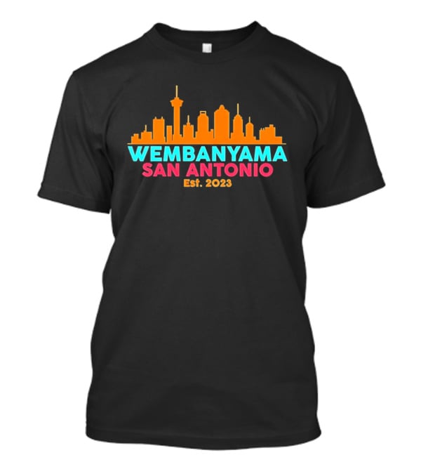 Wembanyama San Antonio Skyline Est. 2023 T-Shirt