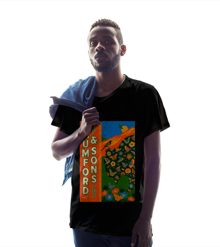 Mumford And Sons June 6 2026 Folsom Field Boulder CO Butterflies And Nature T-Shirt