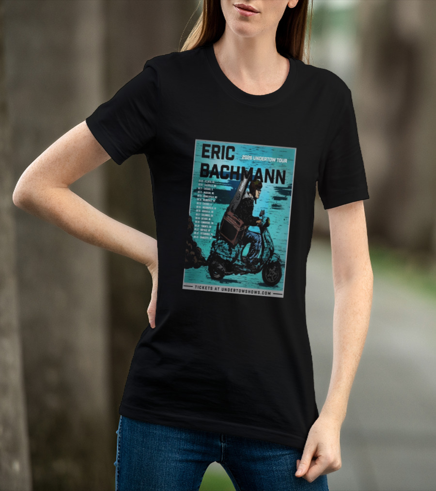 Eric Bachmann 2026 Undertow Tour With Dates And Cities T-Shirt