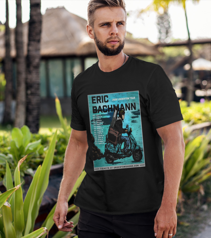 Eric Bachmann 2026 Undertow Tour With Dates And Cities T-Shirt