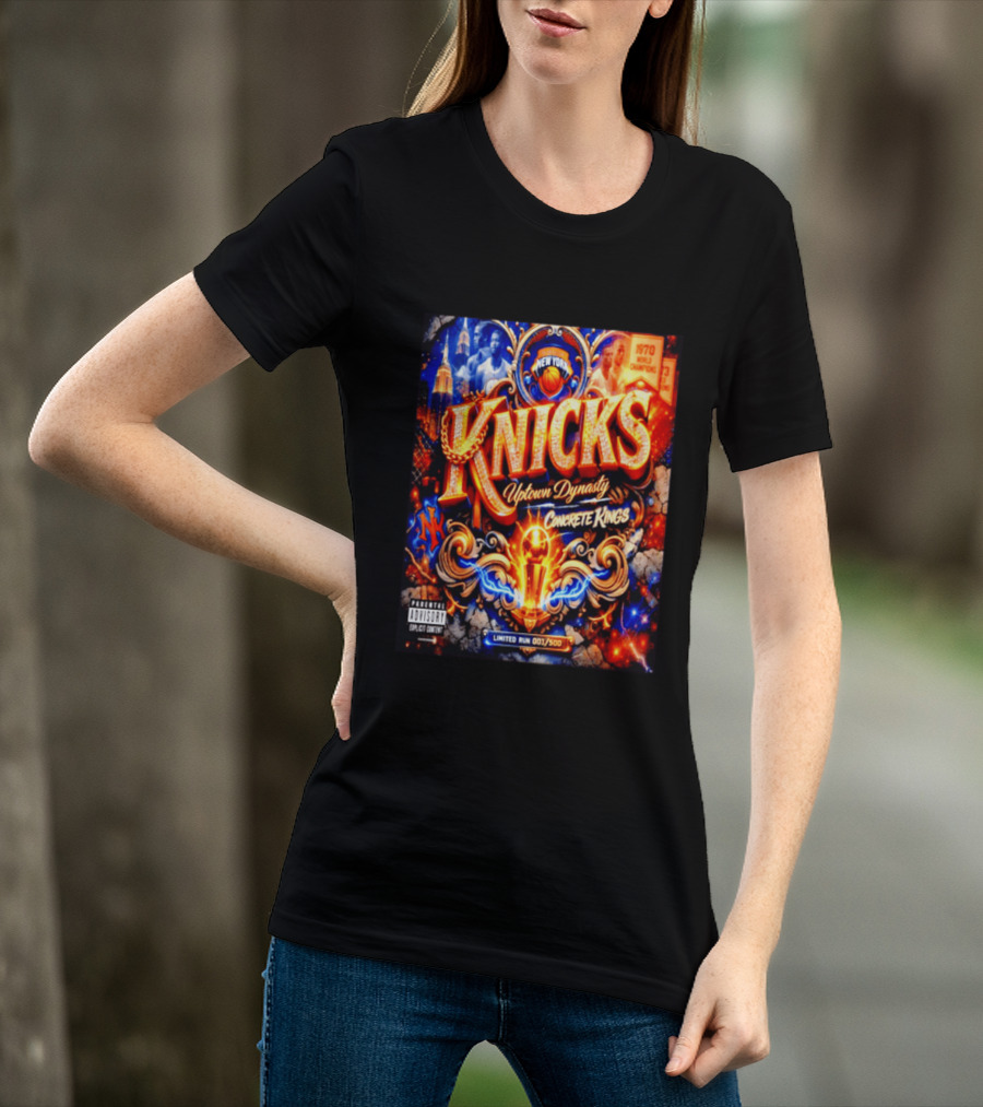 New York Knicks Uptown Dynasty Concrete Kings 1970 World Champions Limited Run T-Shirt