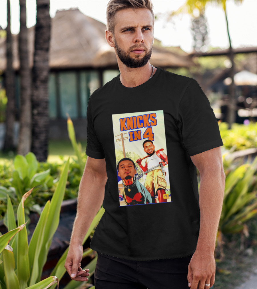 New York Knicks Knicks In 4 GTA V Meme San Antonio Spurs T-Shirt