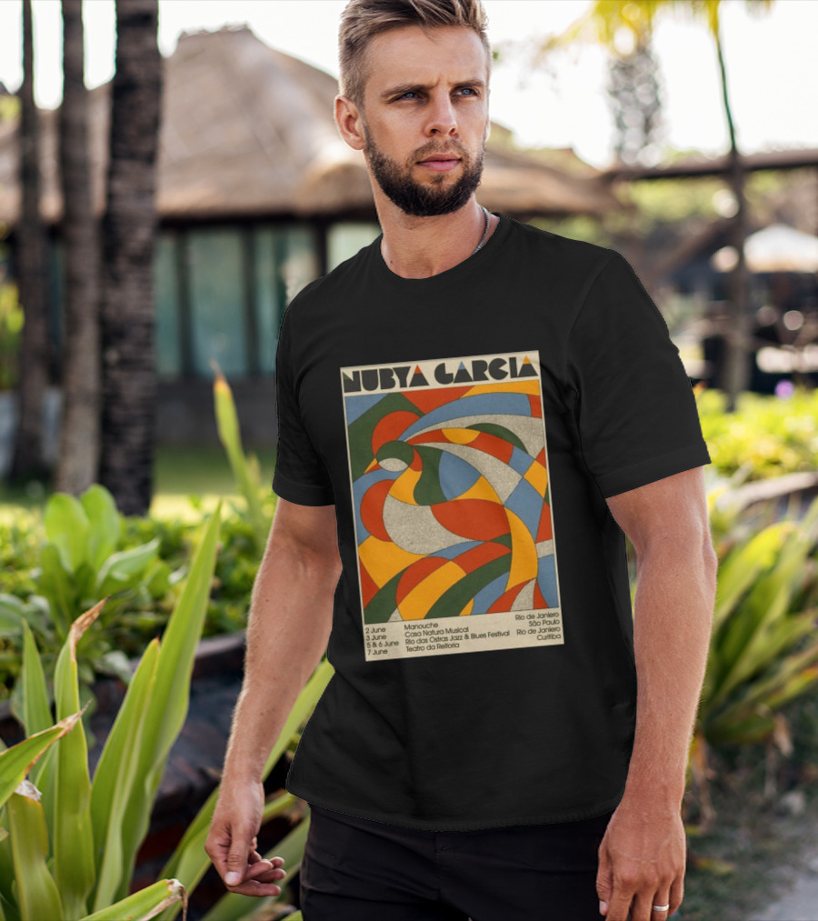 Nubya Garcia 2026 Brazil Tour Manouche Jazz Blues Festival Rio São Paulo Curitiba T-Shirt
