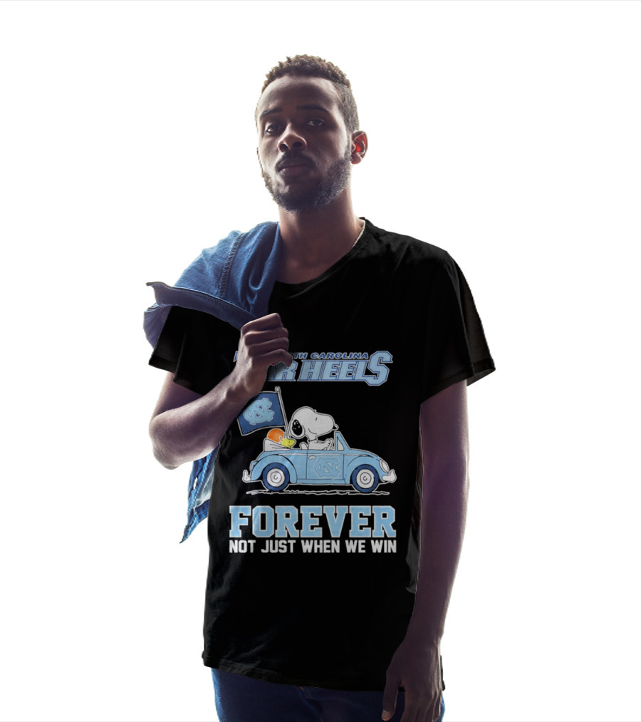 North Carolina Tar Heels Peanuts Forever Not Just When We Win T-Shirt