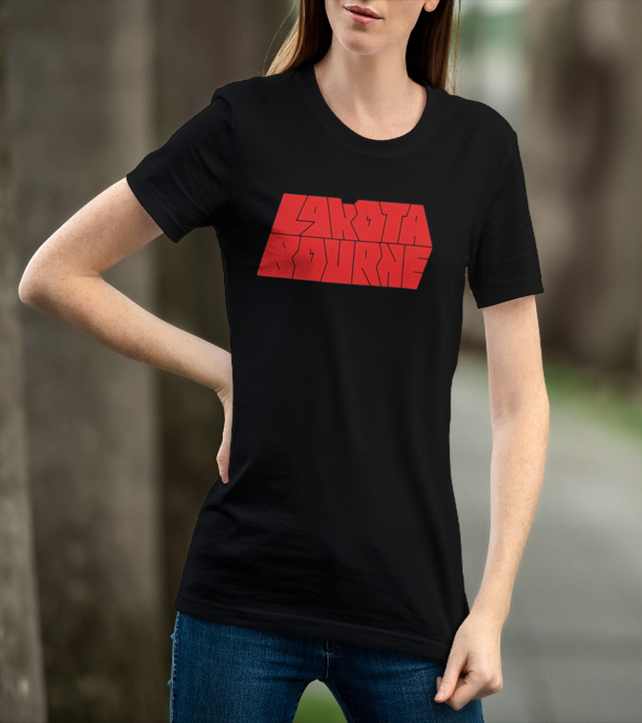 Lakota Bourne Bold Red Block T-Shirt